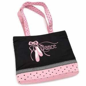 Vintage Y2K 2004 Sassi Designs Ballet Tote Bag with Embroidered Pointe Shoes and